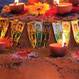 Lichterkranz im Rahmen des Diwalifestes in der botanika 