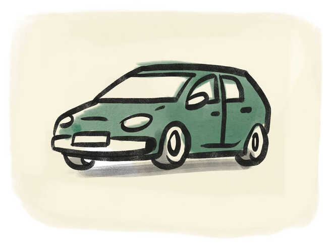 Illustration von einem Auto